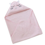 Bavoir en coton rose baby