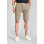 Bermuda chino jogg swoop beige sable jaune en coton Bermuda chino jogg swoop beige sable jaune en coton