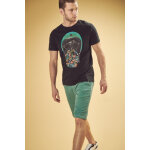 Bermuda chino jogg swoop vert d'eau en coton