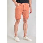 Bermuda jogg bodo corail blanc en coton