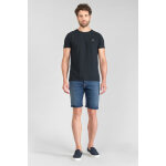 Bermuda jogg ed bleu délavé en coton Bermuda jogg ed bleu délavé en coton