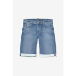 Bermuda garon, jogg lo bleu dlav en coton