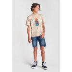 Bermuda short garon, en jeans mike bleu zane