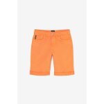 Bermuda short garon, jogg orange kurt en coton