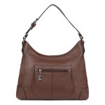 Besace cuir confort chocolat bea