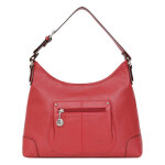 Besace cuir confort rouge fonc elise
