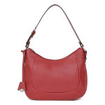 Besace cuir confort rouge fonc uma