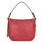 Besace - cuir de vachette - carmin - sauvage