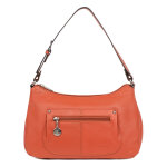 Besace - cuir de vachette orange