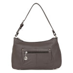 Besace - cuir de vachette taupe