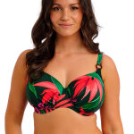 Bikini bonnet entier � armatures rouge