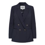 Blazer slim fit fermeture par bouton revers � encoche bleu fonc� clio