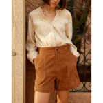 Blouse baude dore en coton
