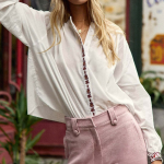 Blouse berlia blanc en coton Blouse berlia blanc en coton