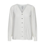 Blouse blanche manches longues femme en viscose