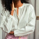 Blouse bolia blanc en coton