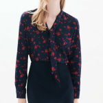 Blouse femme noire en viscose