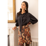 Blouse lavalli�re meng noir