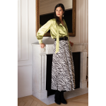 Blouse lavallire vert anis - sylvie
