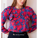 Blouse lexa rose en viscose