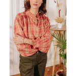 Blouse maguelone corail en viscose