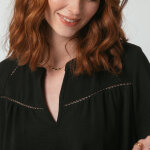 Blouse manches 3 / 4 agns noir