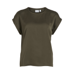 Blouse manches courtes marron kara