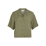 Blouse manches courtes vert lyra en viscose