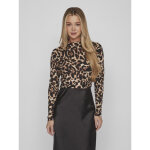 Blouse manches longues marron clair