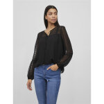 Blouse manches longues noir pia