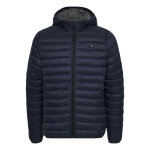 Blouson bleu  capuche en nylon