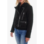 Blouson en cuir judith noir Blouson en cuir judith noir