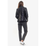 Blouson en cuir nancy noir