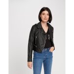 Blouson droit avec col crant  revers