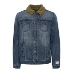 Blouson homme bleu stone en coton