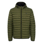 Blouson vert  capuche en nylon