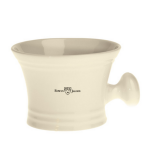 Bol  savon de rasage en porcelaine ivoire avec anse