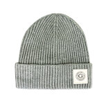 Bonnet gris en maille - guess maroquinerie