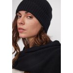 Bonnet unisexe en cachemire noir