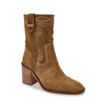 Boots - camel brun rose en cuir
