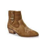 Boots femme camel ladyz en cuir