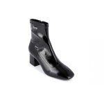 Boots femme noir vernis daniela
