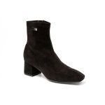 Boots noir - suede daniela en cuir