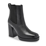Boots noir vanilla en cuir