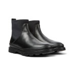 Bottes chelsea brutus noir en cuir