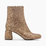 Bottines pailletes londres bronze  talon
