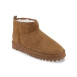 Bottes de neige femme en cuir camel chakir