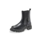 Bottines / boots femme en cuir noir jelly