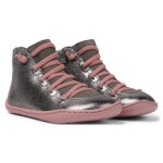 Bottines enfant - peu cami kids argent en cuir