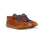Bottines marrons en cuir enfant - peu cami kids marron clair